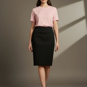 Express High-Waist Pencil Skirt Black Stretch 8